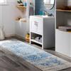 Livabliss Syracusa Tappeto Vintage Tappeto Per Soggiorno, Corridoio, Cucina Tappeti Orientale, Classico, leggera Manutenzione Pelo Corto, Ampio 80x220 cm, Blu e Beige