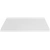 Fashion Commerce KONTE.DESIGN Piano per Tavolo SPARGI Quadrato Bianco 80x80 cm sp. 18 mm