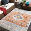 Livabliss Lusaka Tappeto da Esterno ed Interni Tappeto Esterno Terrazzo Moderne, per Giardino, Balcone, Stile Boho Tappeti Ampi Dimensioni, 120x170 cm Ruggine e Blu