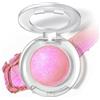 BelleFlair Ombretto Duochrome Luccicante, Ombretto Olografico Camaleonte, Scintillante per Trucco Occhi, Metallico Effetto Luminoso (Rosa)