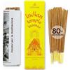 Calmveda Bastoncini Incenso Indiano Temple - 80 (incenso bastoncini naturali) senza carbone realizzati con fiori riciclati | Ispirato al Tempio di Siddhivinayak, incenso profumato per casa