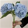 OUKEYI Fiori artificiali di ortensia, 2 pezzi di fiori di seta realistici con gambo lungo singolo, 60 cm, grandi mazzi di ortensie finte al tatto realistico per la decorazione della casa