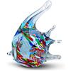 Gocce di Murano Ornamento Centrotavola Animale in Vetro Made in Italy, Lavorato Artigianalmente Secondo la Tradizione degli Artigiani di Murano Vetro Soffiato con Riflessi Interni