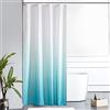 Furlinic Tenda Doccia Antimuffa Tessuto 120x200 cm Impermeabile Lavabile Piccola Tende Doccia Design Poliestere con 8 Ganci Tenda Doccia Colorata Scorrevole vasca Bagno Alzavola Gradiente