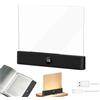 Kyduu Lampada da Lettura a LED Clip A Pannello, Luce Libro Lettura Notturna a LED Intelligente, Lampada Libro Piatta Luce Piatta A LED, Lucina Portatile per Leggere,Ricaricabile tramite USB (Nero)
