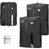 ONTYZZ Sacchetti Salvaspazio Valigia Riutilizzabili Sacchetti Sottovuoto Vestiti TPU Borsa Sottovuoto Viaggio con IPX8 Cerniera Impermeabile Borse Organizer Cubi di Imballaggio per Zaino Bagaglio Mano