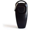 SEIWEI 2 in 1 - Clicker e fischietto, per addestramento di cani, gatti, colore: nero, 1 pezzo