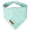 Unique style paws Sciarpa estiva per cani triangolari, per ragazzi e ragazze, verde, per cani, di alta qualità, in tessuto resistente, per cani e gatti, L