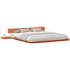 vidaXL Struttura letto marrone 200 x 200 cm in legno