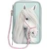Miss Melody Depesche Miss Melody astuccio a 3 scomparti per le matite, astuccio per cavalli e scuola