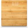 Soehnle Style Sense Bamboo Magic Bilancia pesapersone digitale, Bilancia digitale con display LED a scomparsa, Bilancia persone in bambù naturale