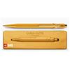 Caran d'Ache, Penna a sfera 849 Popline con custodia, colori fluorescenti metallizzato Gold Bar