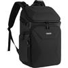 MOSISO Zaino Fotocamera Borsa DSLR/SLR/Mirrorles con Back Panel Traspirante | Zaino Viaggio Fotografico con Scomparto Laptop 15-16 pollici&Copertura Antipioggia Treppiede per Canon/Nikon/Sony,Nero