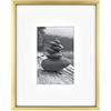 MCS Master & Co. Foundry Metal Gallery, Cornice da parete in ottone, 20,3 x 25,4 cm, con passepartout, fino a 10 x 15 cm