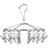 Maximex Rondell, in acciaio inox, con 18 mollette fisse, in acciaio inox, 27 x 26 x 27 cm, argento lucido