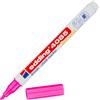 edding 4085 Pennarello a Gesso - Rosa fluo - Punta tonda 1-2 mm - Penna a gesso per lavagna cancellabile - per scrivere su finestre, vetro, specchi - inchiostro opaco altamente coprente