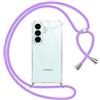 Pnakqil Cover per Samsung Galaxy S26 con Cordino, Trasparente Custodia con Laccio Tracolla Cellulare Girocollo Collana Protettiva per Samsung Galaxy S26 6,3 Pollic, Viola 01
