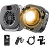 amaran Halo 100x 100W Luce LED COB Bi-Color, 4.890 Lux a 1m, Ultra Compatta, Attacco Bowens, USB-C PD e Alimentatore DC, CRI 96+, TLCI 97+, Controllo DMX e App
