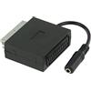 Valueline VLVP31930B02 Adattatore, Audio-Stereo SCART Maschio - Jack Stereo Femmina da 3.5 mm da 0.20 m, Nero