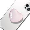 CATZUM Supporto Smartphone con Braccio Telescopico, Impugnatura Magnetica a Forma di Cuore, Porta Telefono Estensibile per Smartphone e Tablet (Rosa Cipria)