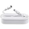 ANLINK Cavo di prolunga di alimentazione da 10 m, DC 12 V, 5,5 mm x 2,1 mm, compatibile con adattatore DC da 12 V o caricatore da parete per telecamera di sorveglianza CCTV (bianco)