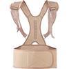 MQ PERFECT Correttore Posturale - Tutore con Fasce Regolabili - Raddrizza Schiena in Neoprene con Imbottitura - Può Curare la Dinoccolazione e il Dolore di Schiena e Spalle - 37x28x0.5cm, Small