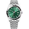 RollsTimi Pagani Design PD1821 Orologio Automatico Meccanico da Uomo 40mm Quadrante Blu Verde con Lancette Luminose, Vetro Zaffiro Sintetico, Bracciale in Acciaio Inox, Impermeabile fino a 100M, Orologio da