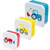 Puckator Set di 3 contenitori per Alimenti M/L/XL - Trattori