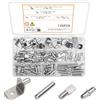 zrfgbxim 120 Pezzi Pioli Supporti per Mensole, Reggi Mensola, 5mm 6mm Perni per Mensole Mensola Armadio, Pioli di Supporto per Mensole Ripiani in Vetro, Pioli Staffa per Mensola Legno, 4 Stili