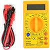 Telituny Multimetro Digitale DT832, Tester di Resistenza della Corrente di Tensione AC/CC Portatile, Multimetro di Intervallo Automatico con Allarme del Cicalino, Display LCD per (2)