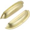 SYZOW 6 pezzi Maniglie per Mobili da Cucina ，maniglie per mobili oro Maniglie per Armadio，semicircolari retrò massicce Distanza fori 128mm