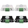 Leikurvo 4 sensori a infrarossi Koerper PIR a infrarossi: DC 12 V 24 V sensore a infrarossi interruttore automatico movimento esterno sensore di movimento per strisce LED / lampadine