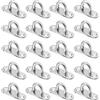 EUIOOVM 20 piastre oculari in acciaio inox - M5 con occhiello per appendere oggetti, ganci di fissaggio, supporto da parete, tenda da sole, gancio da soffitto, accessori per barche