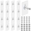 zrfgbxim 16 Pezzi Ganci Adesivi per Quadri, Chiodi Adesivi per Quadri Muro, Appendi Quadri Adesivi Senza Chiodi Trasparenti, Chiodi Autoadesivi per Appendere Foto, Dipinti, Specchi e Altri (16MM)