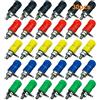 QitinDasen 30Pcs Premium Banana Connettore Presa, 4mm Speaker Terminale Binding Post, per 4mm Banana Connettore Spina (5 Colori)