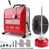 KAOLALI 500W Macchina Sturatubi Elettrica, 400 giri/min, Pulitore Elettrico di Scarico Tubo con 6 Taglierine e 20M Molle, Pulitrice per Tubi di Scarico per Pulizia Fognature Docce Bagni Cucine