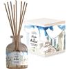 MAMI Srl PAESAGGI OLFATTIVI VICOLO AL MATTINO MUSCHIO BIANCO E GELSOMINO DIFFUSORE AMBIENTE CON BASTONCINI 120 ML