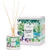 MAMI Srl PAESAGGI OLFATTIVI GIARDINO SEGRETO IRIS E VIOLETTA DIFFUSORE D'AMBIENTE CON BASTONCINI 220 ML