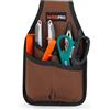 WISEPRO Marsupio 300D per attrezzi (16 x 26,5 cm) - 6 scomparti organizer, double face, ultraleggero per artigiani, elettricisti e giardinieri