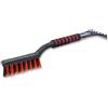 ToM PaR Spazzola e Raschietto per Ghiaccio 2 in 1 | Impugnatura Morbida ed ergonomica | Scopa-Raschietto per Pulizia Auto Neve, Ghiaccio e Gelo | Capelli densificati | Lunghezza: 55 cm | Rosso