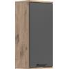 xonox.home Mason X12B8723, Legno ingegnerizzato, Parte Frontale: Imitazione basalto Grigio, Corpo in Finto Rovere nox, 37 x 24 x 77 cm