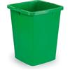 Durable - Durabin 90, contenitore per rifiuti e materiale riciclabile, maniglie, capacità 90 litri, 520x610x490 mm, verde (cod. #1800474020)