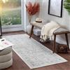 Livabliss MARGAUX Tradizionale Vintage Runner Tappeto | Bianco sporco, Grigio medio, Carbone | 80x220cm | Corridoio e Cucina | Tessuto a Macchina Polipropilene