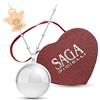 SAGA GIOIELLI® COLLANA CHIAMA ANGELI GRAVIDANZA BOLA MESSICANA PREGHIERA ANGELO CUSTODE