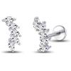 limerencia 18G Titanio Tragus Piercing, 2 Pezzi Medico Labbro Piercing Labret Plug Press Fit Senza Fili Ipoallergenico Helix Piercing Orecchio per Lingua Sopracciglio Labbro Septum Naso Piercing