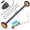 JAOGAUS Pulitore per Sottocarro da 4000 psi, Idropulitrice Ad Alta Pressione Lavaggio Auto, con 3 Bacchette di Estensione, Adatto per la Pulizia di Telai di Auto, Giardini e Strade (7 Fori)