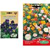 Germisem Biologico Viola Tricolor Semi di Viola del Pensiero 0.3 g & California Mix Semi 1.5 g