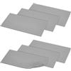 NBEADS 6 Tappetino in Silicone per Pressa Termica, Tappetino in Schiuma per Pressa Termica Silicone 200x100x3.5mm, Accessori per Uso Bifacciale Vinile HTV, Stiratura Trasferimento Artigianato, Grigio