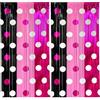KASESSS 2 Pezzi Tende Metalliche Rosa e Nero, 200 x 100 cm Decorazioni Compleanno, Decorazioni di Sfondo Metallo Tinsel, Tenda Compleanno con Frange in Alluminio Feste Decorazionis di Sfondo per Foto