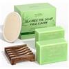 POP MODERN.C Saponetta all'olio di melaleuca, saponi da bagno biologici naturali, sapone detergente per il corpo per funghi della pelle, sapone all'olio di melaleuca per prurito corpo, acne, piede d'atleta, 2x150g